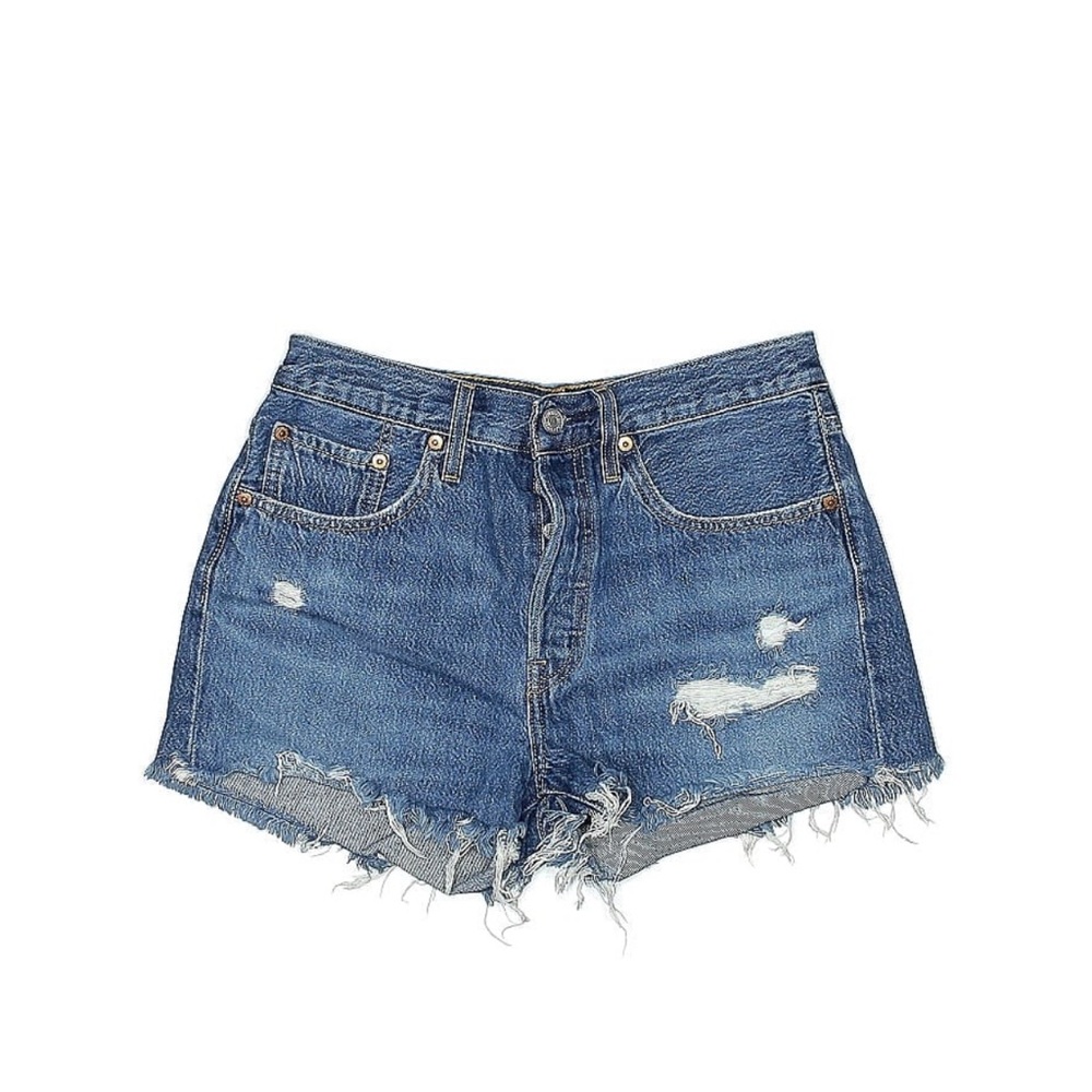levi’s high rise denim short